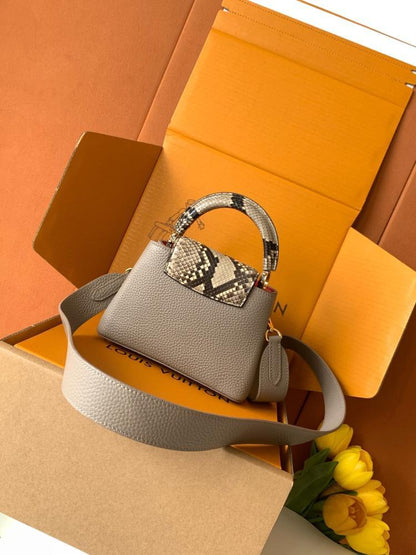 Leather Top Handle Bag