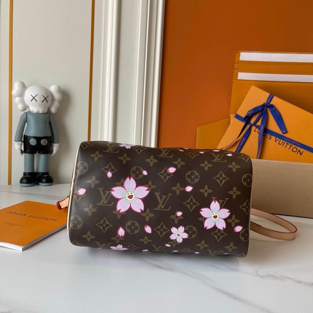 Speedy Monogram Leather Top Handle Bag