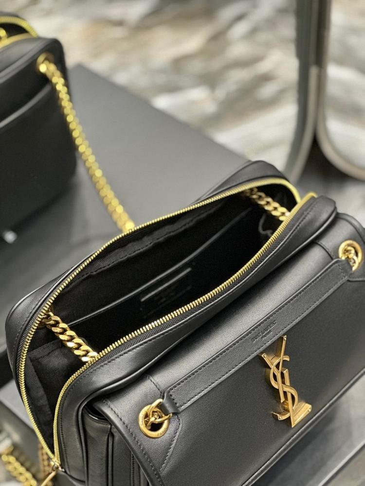 Modern Elegant Gold Calfskin Shoulder Bag