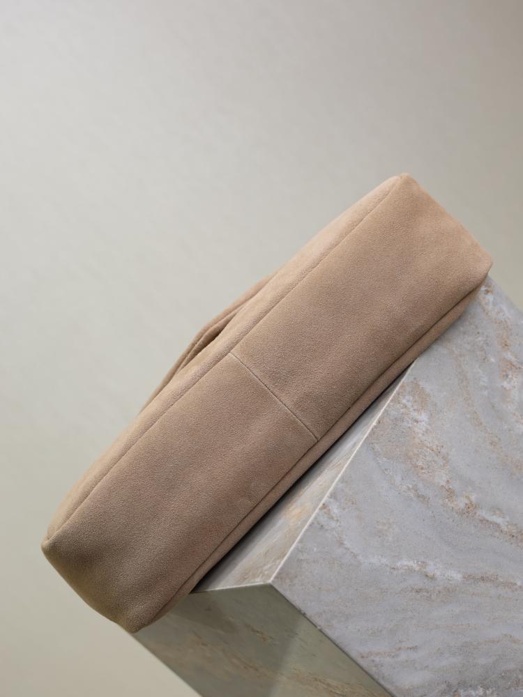 Suede Top Handle Bag