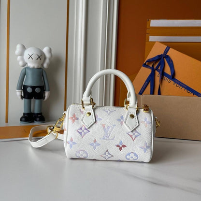 Speedy Monogram Leather Top Handle Bag