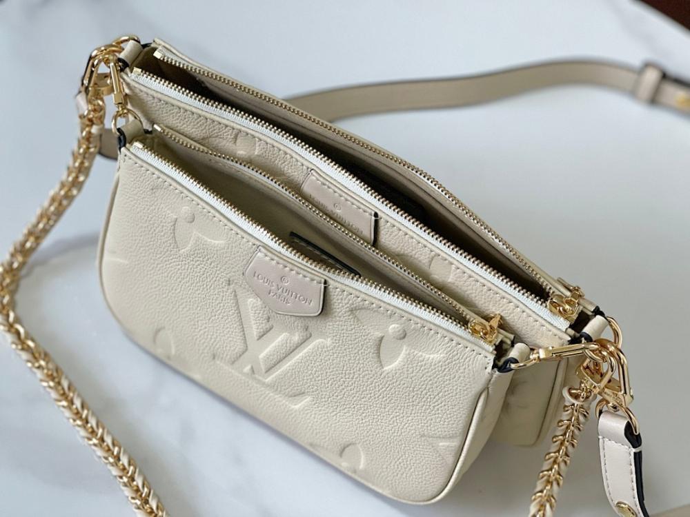 Elegant Refined Gold Monogram Jacquard Shoulder Bag