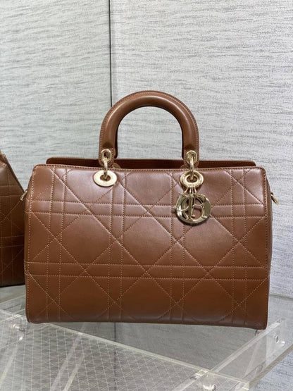 Leather Top Handle Bag