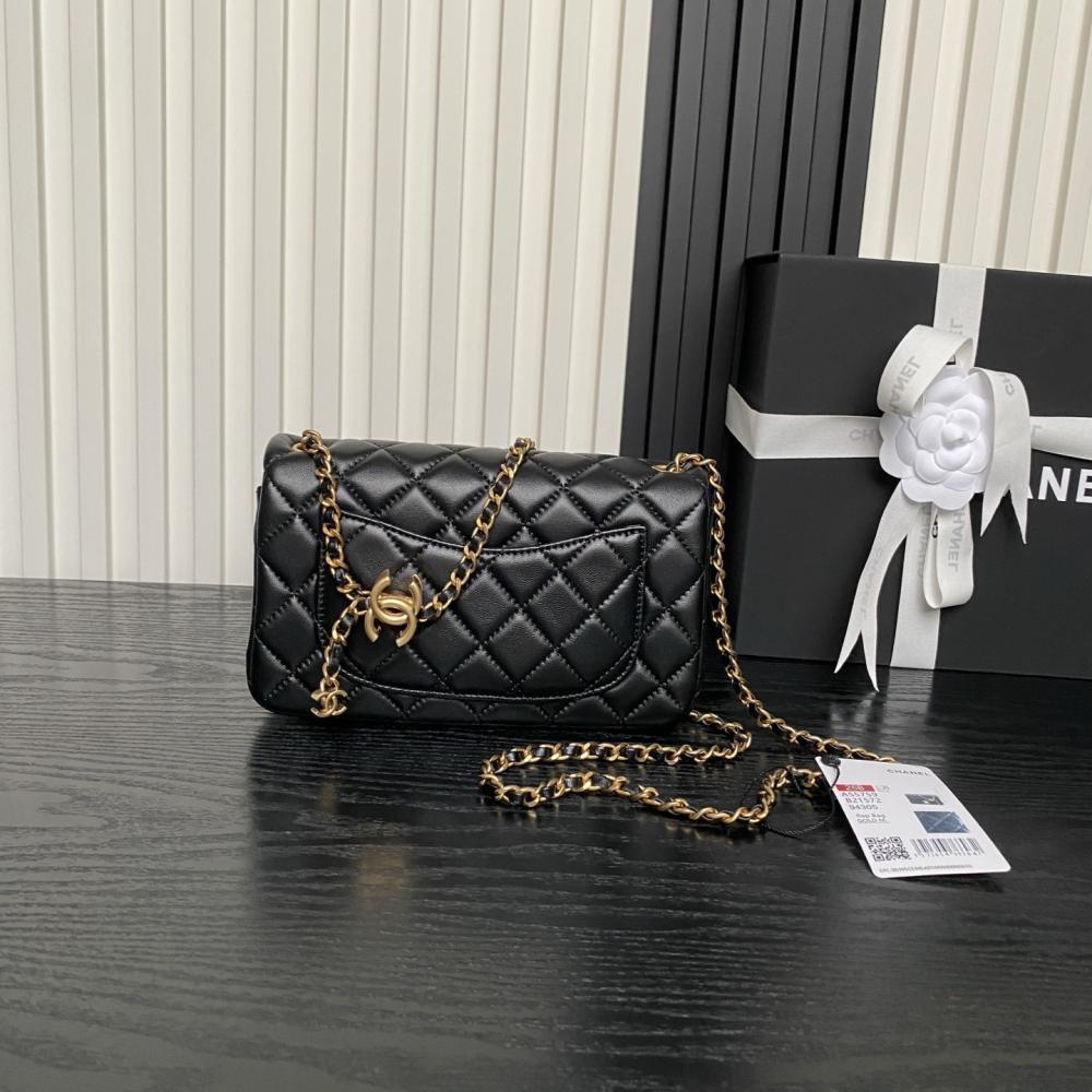 Gold Leather Top Handle Bag