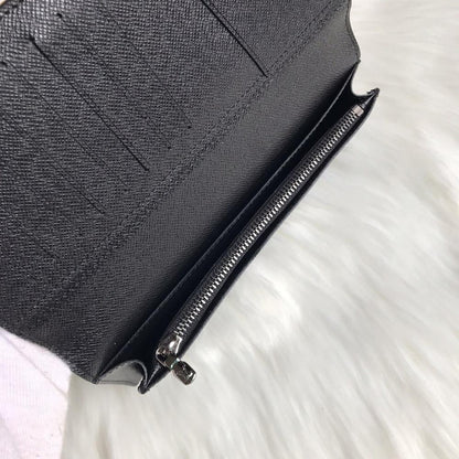 Luxury Refined Black Canvas Wallet