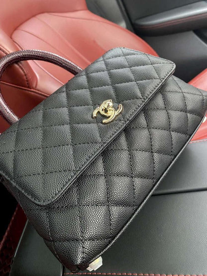 Leather Top Handle Bag