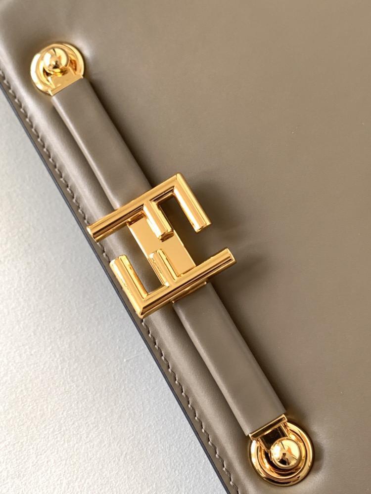 Gold Leather Shoulder Bag