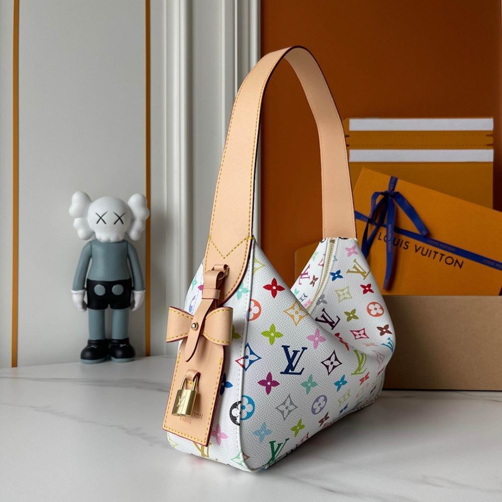Luxury Elegant Monogram Leather Top Handle Bag