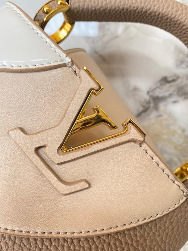 Modern Refined Gold Leather Crossbody Bag