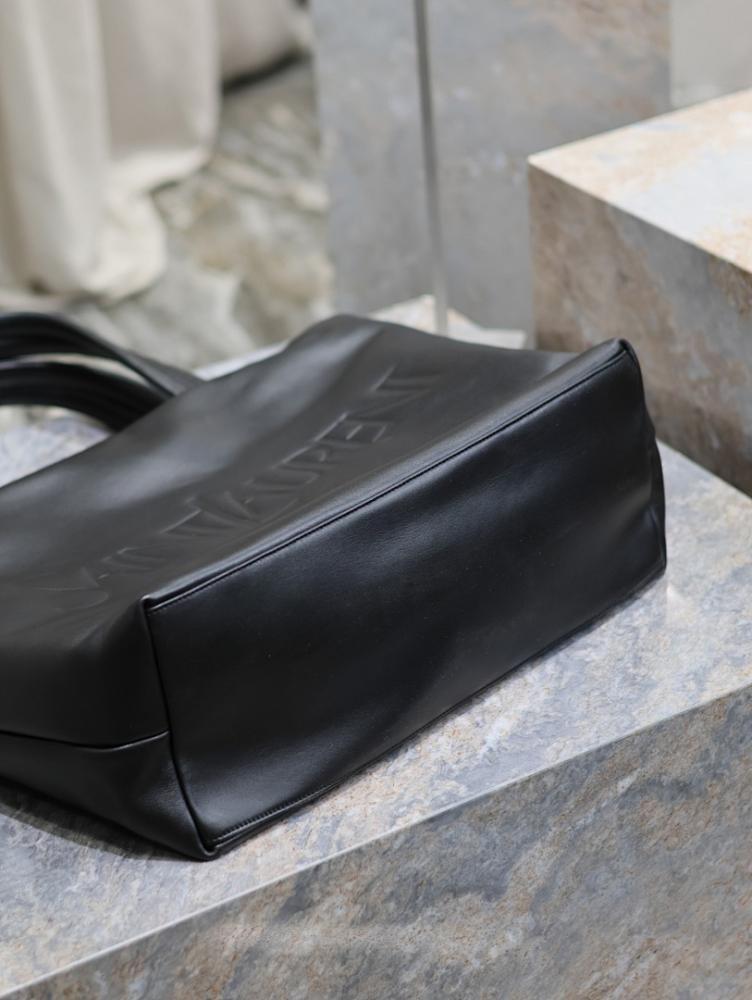 Modern Refined Leather Top Handle Bag