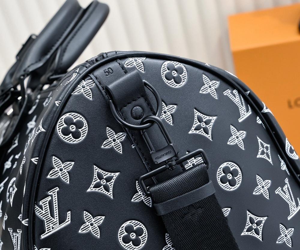 Elegant Printed Leather Top Handle Bag – Limited Edition