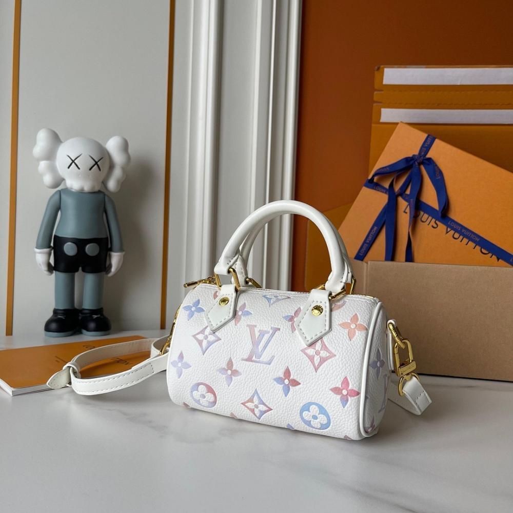 Speedy Monogram Leather Top Handle Bag