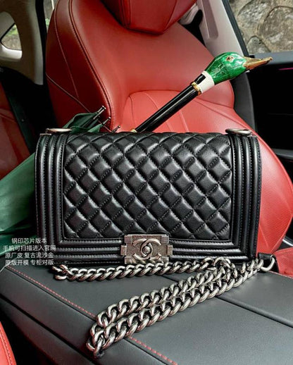 Classic Leather Top Handle Bag