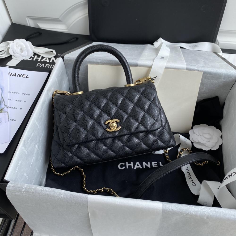 Quilted Lambskin Top Handle Bag