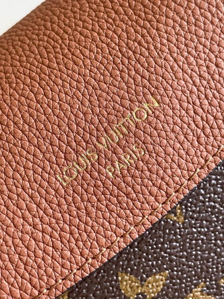 Modern Stylish Gold Monogram Leather Crossbody Bag