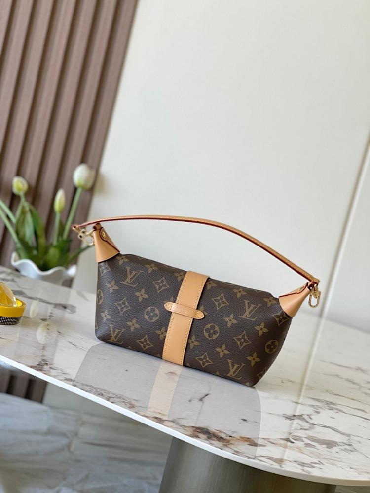 Modern Premium Monogram Leather Shoulder Bag