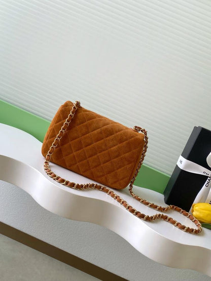 Classic Suede Shoulder Bag