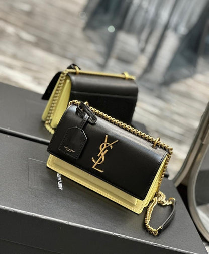 Luxury Elegant Leather Top Handle Bag
