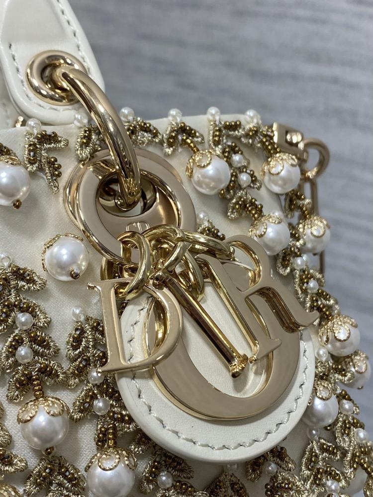 Embroidered Top Handle Bag