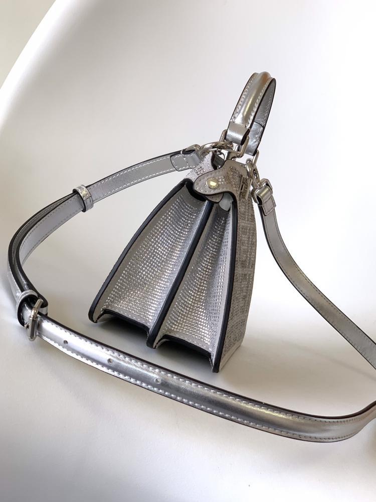Classic Silver Top Handle Bag