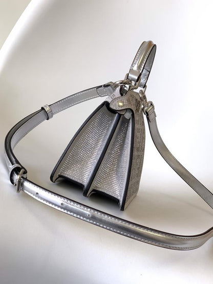 Classic Silver Top Handle Bag