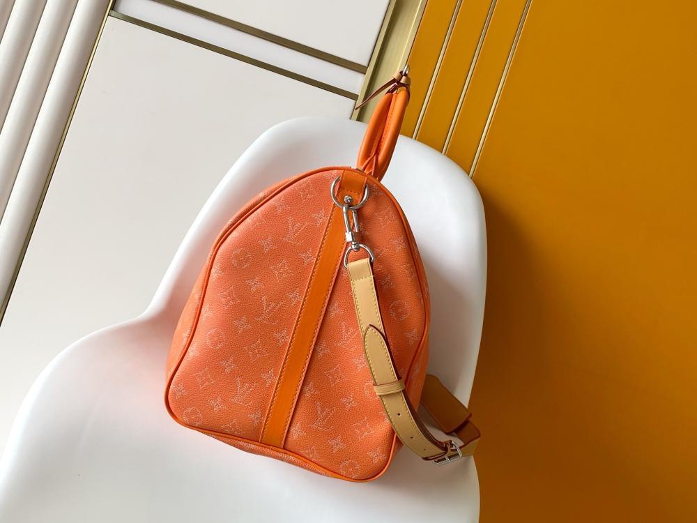Monogram Leather Travel Bag