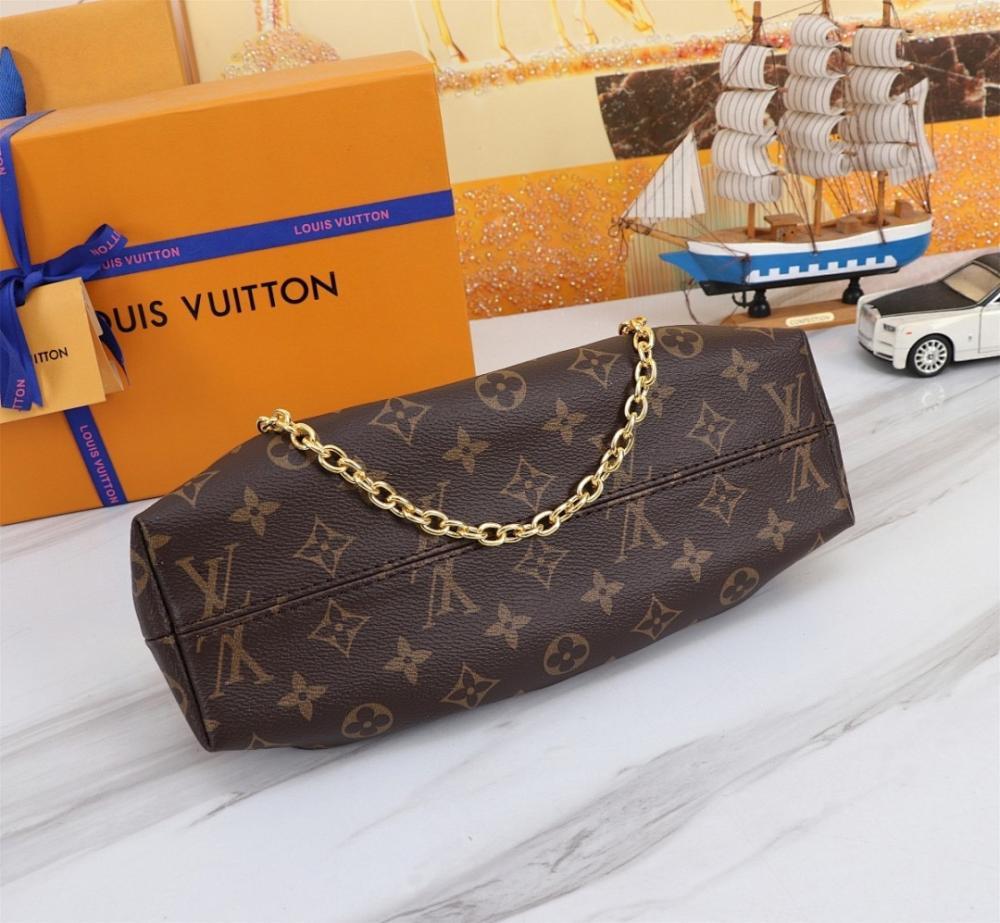 Classic Refined Monogram Leather Shoulder Bag