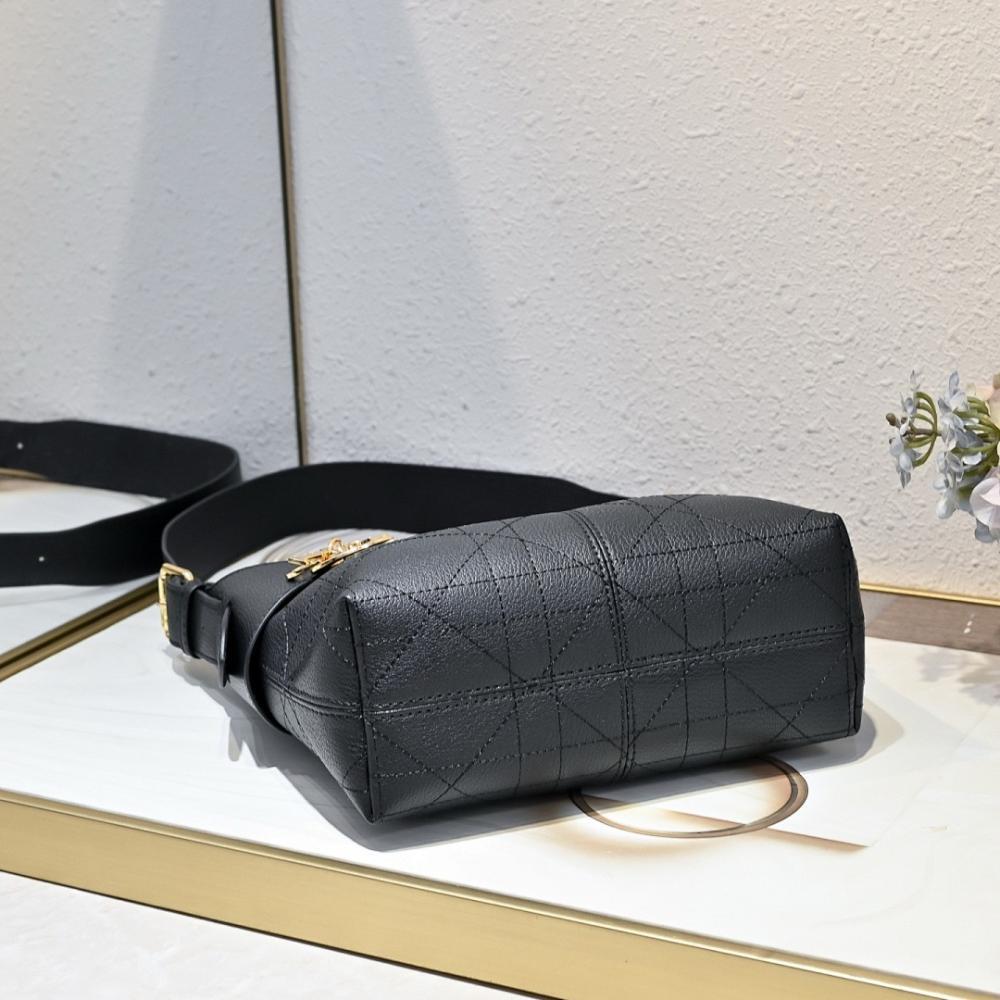 Modern Stylish Gold Embroidered Calfskin Shoulder Bag