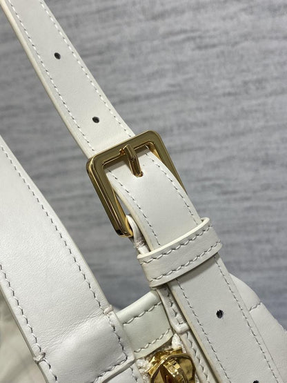 Gold Leather Hobo Bag