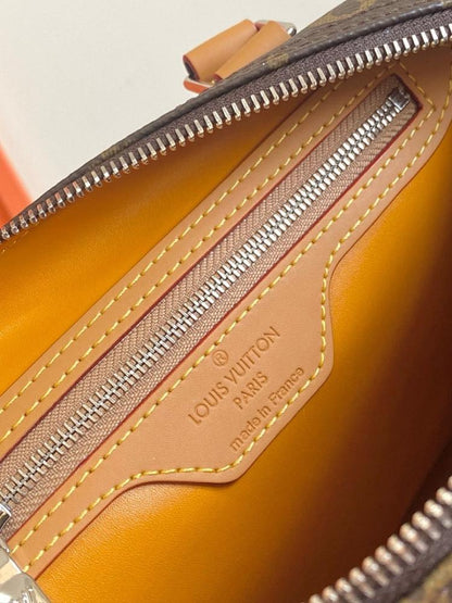 Stylish Refined Monogram Leather Shoulder Bag