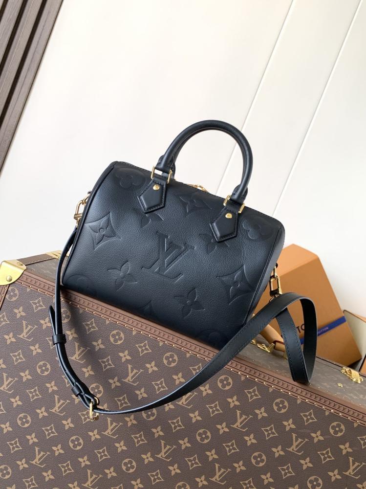 Monogram Leather Top Handle Bag