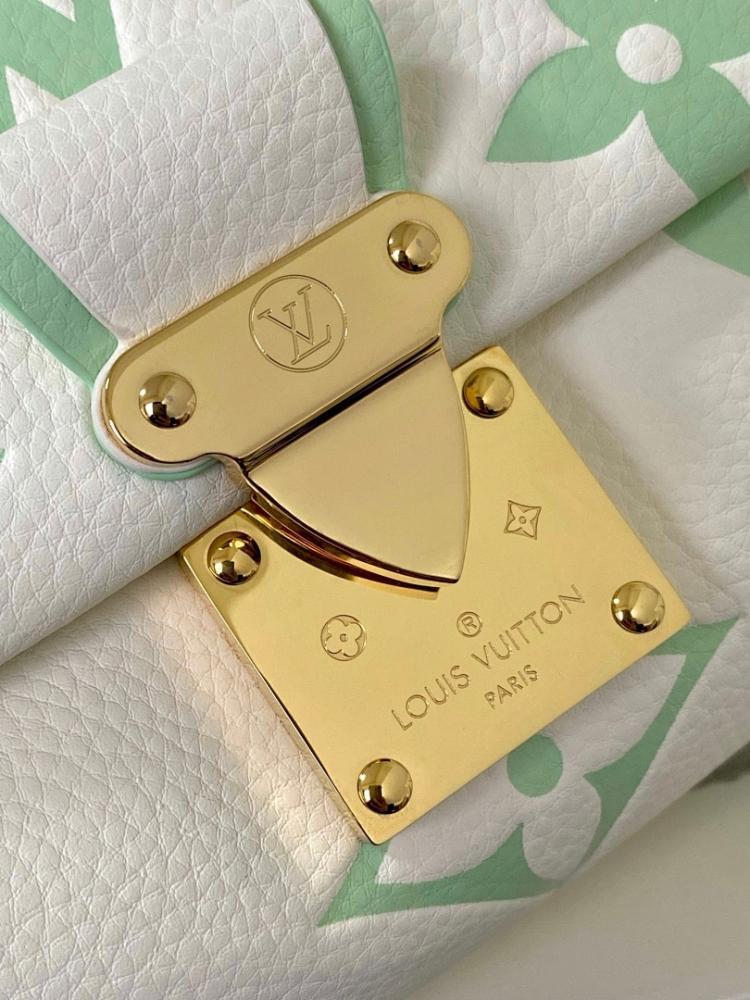 Alma Green Leather Shoulder Bag