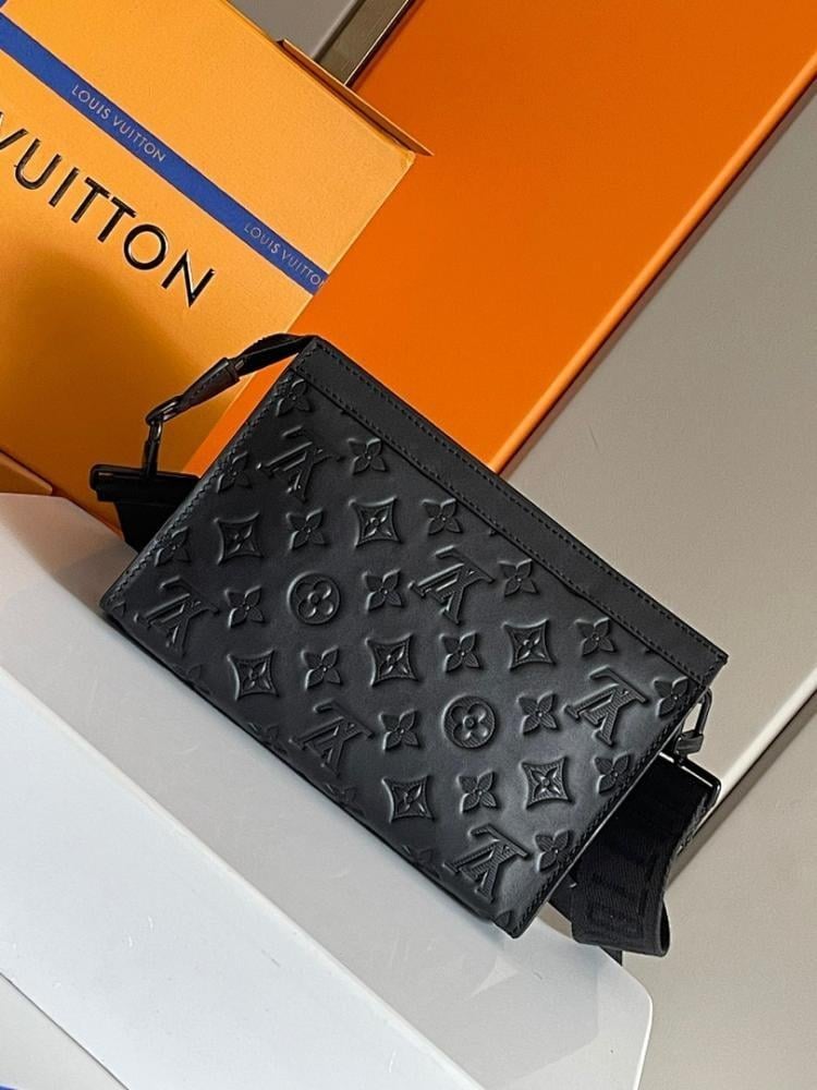 Stylish Refined Monogram Leather Shoulder Bag