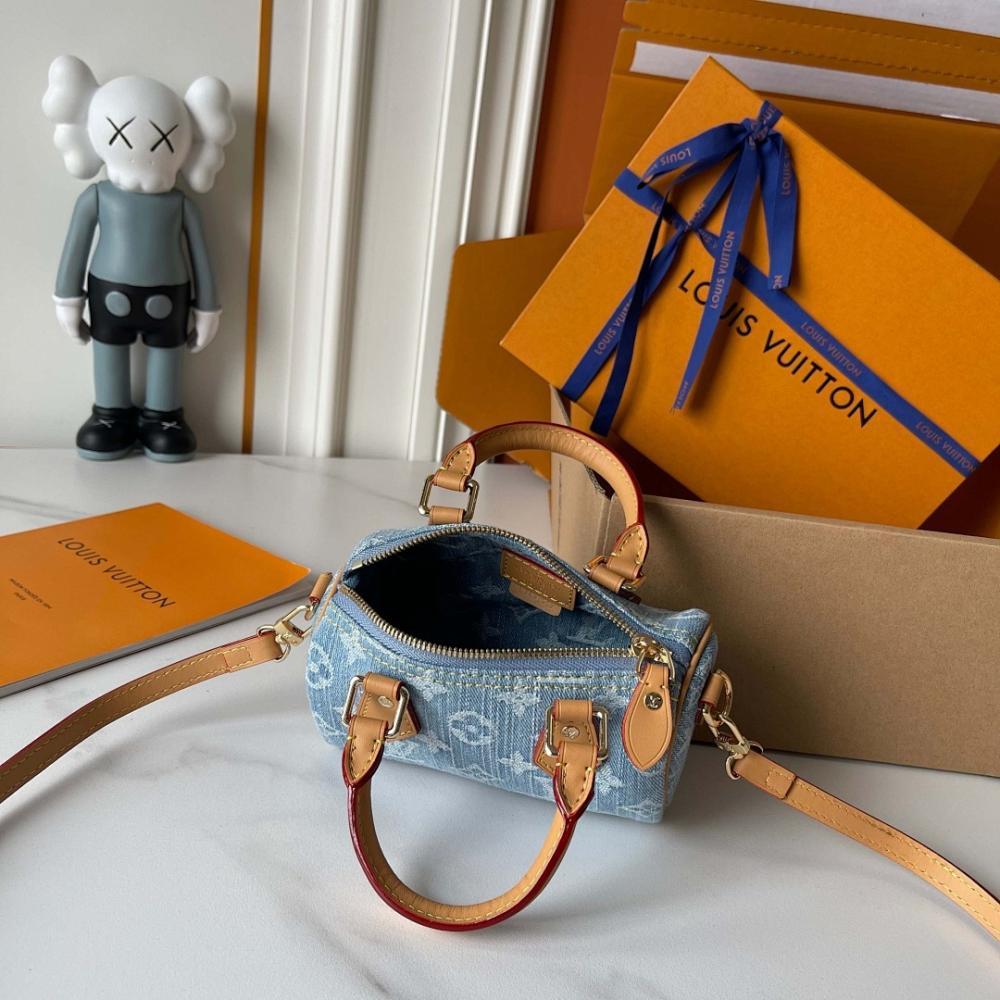 Speedy Denim Shoulder Bag