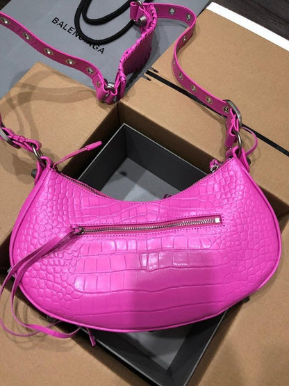 Elegant Refined Woven Leather Shoulder Bag