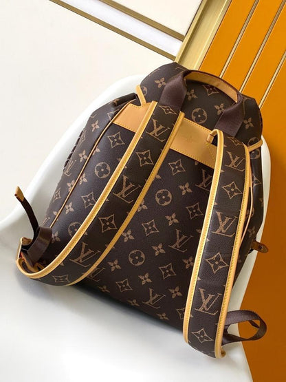 Italian-Inspired Stylish Monogram Leather Crossbody Bag