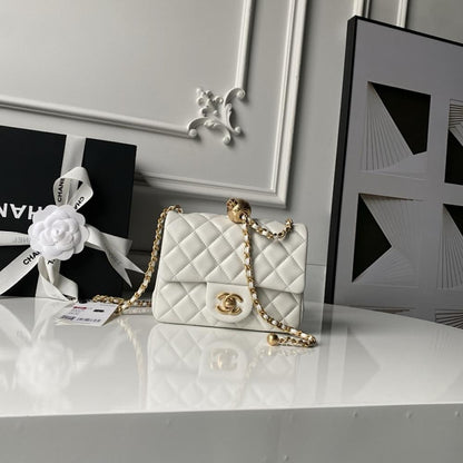 Gold Top Handle Bag