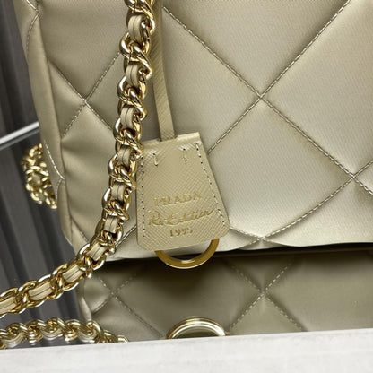 Quilted Nylon Crossbody Bag