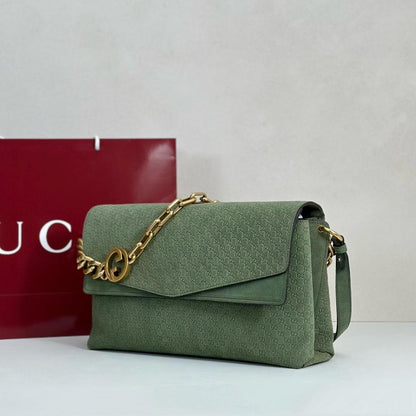 Suede Top Handle Bag