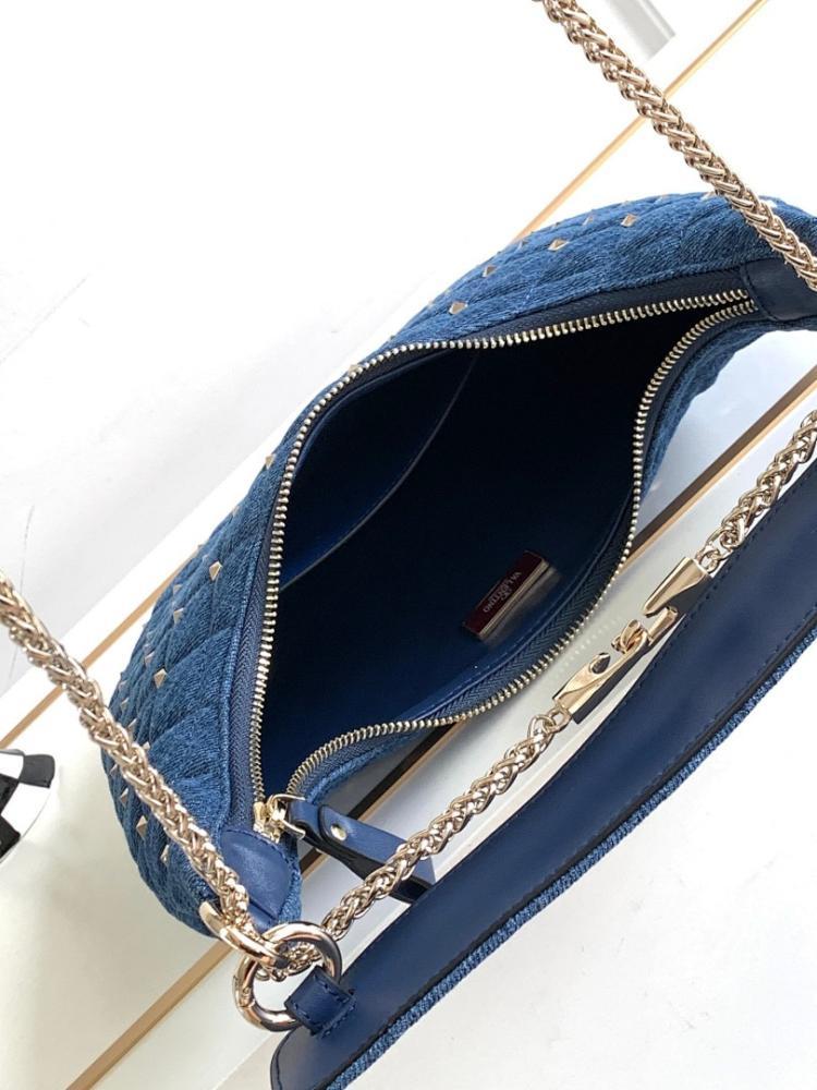 Classic Italian-Inspired Embroidered Lambskin Crossbody Bag