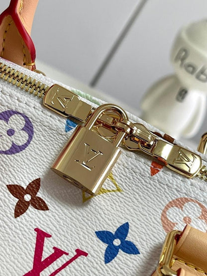 Speedy Bandouliere Monogram Calfskin Travel Bag