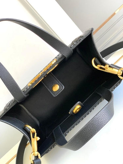 Italian-Inspired Luxury Brown Woven Leather Shoulder Bag