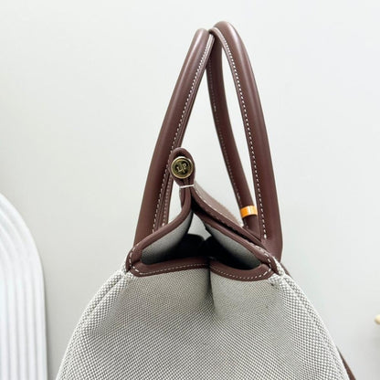 Classic Refined Canvas Top Handle Bag
