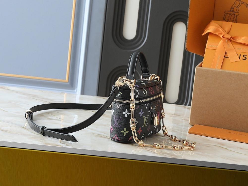 Modern Refined Monogram Leather Crossbody Bag