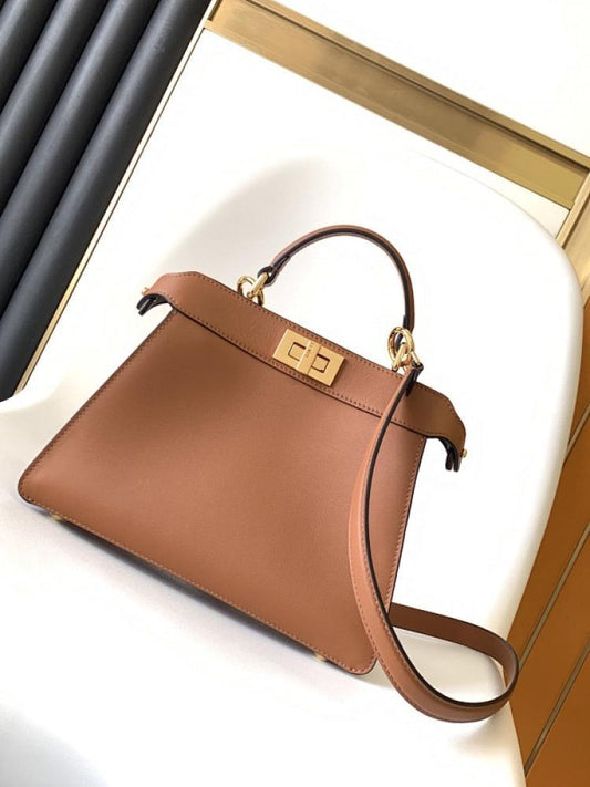 Leather Top Handle Bag