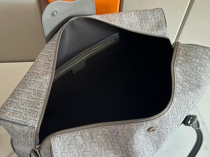 Modern Premium Black Printed Calfskin Shoulder Bag