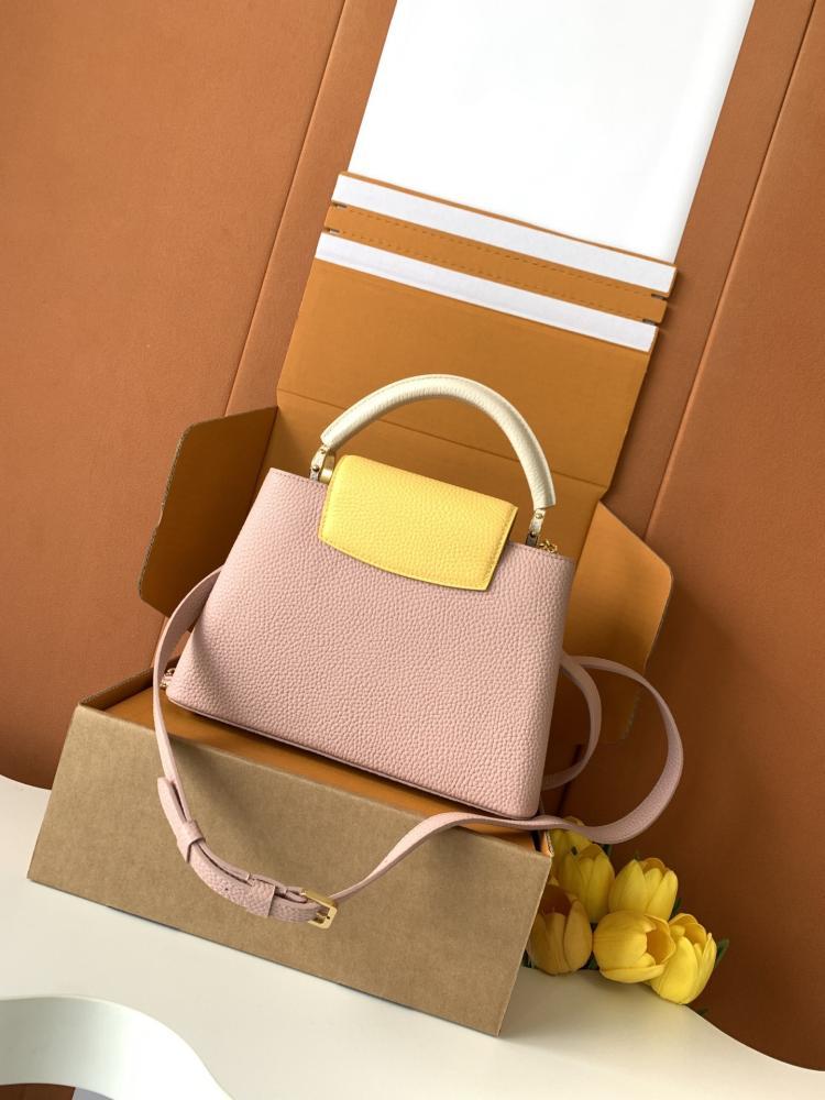 Gold Top Handle Bag