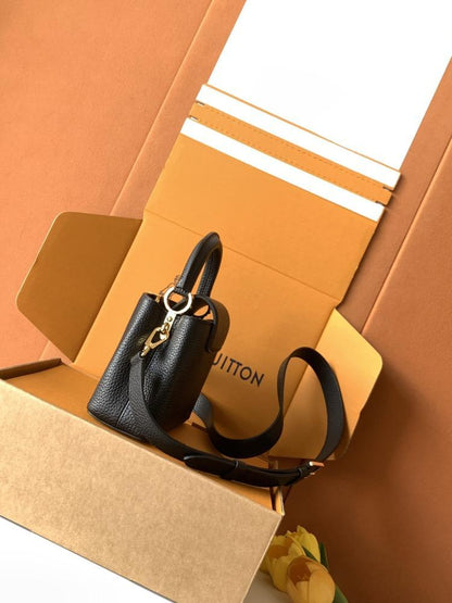 Leather Top Handle Bag
