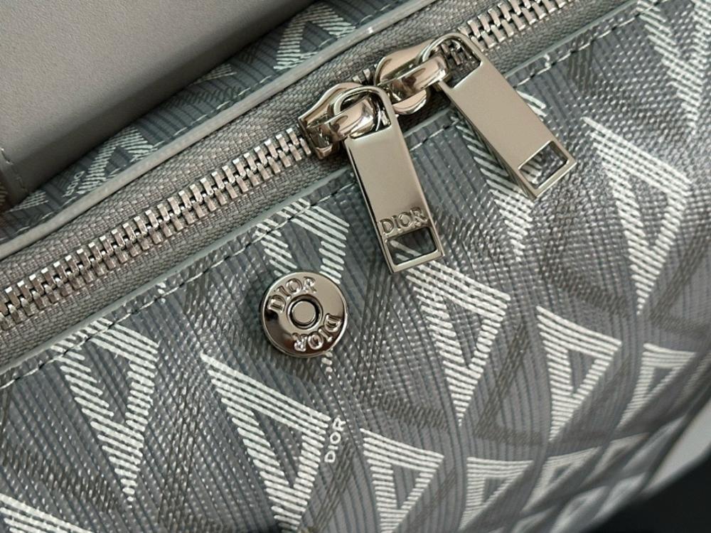 Modern Grey Quilted Leather Shoulder Bag