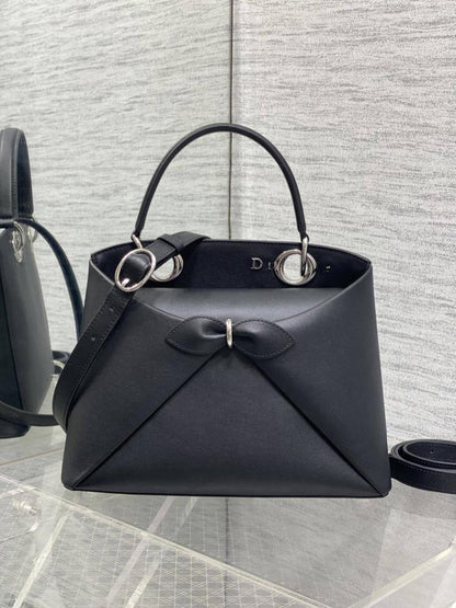 Silver Top Handle Bag